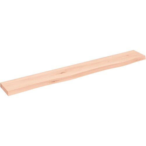  Zidna polica 80 x 10 x 2 cm od neobrađene masivne hrastovine Slike
