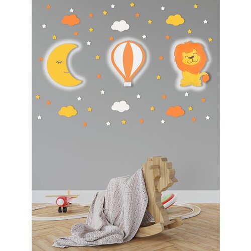 Opviq YL462 YellowWhiteOrange Decorative Led Lighting Cene