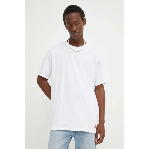 Les Deux Bombažna kratka majica moška, bela barva, LDM101179