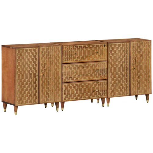  Bočni ormarići 3 kom 60 x 33 x 75 cm od masivnog drva manga Cijene