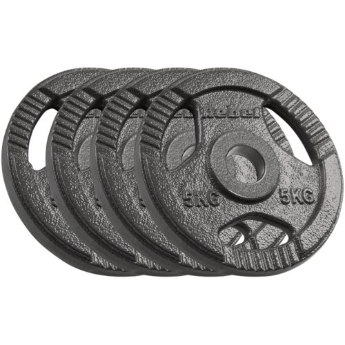 Rebel Active olimpijski set utega od lijevanog željeza 4x5 kg, rupa 51 mm, ploča s ručkama Slike