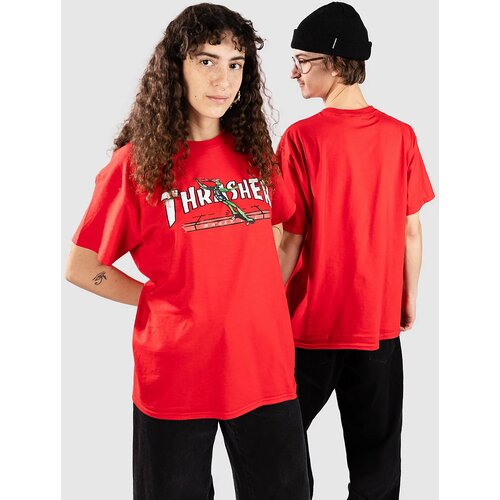 Thrasher Red Curb By Lsd Worldpeace T-shirt red Slike