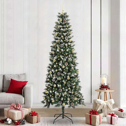 vidaXL Umjetno božićno drvce s stalakom Zelena 96 x 96 x 240 cm Cijene