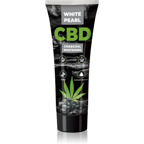 White Pearl CBD Charcoal Whitening pasta za izbjeljivanje s aktivnim ugljenom s CBD-om 75 ml Cijene