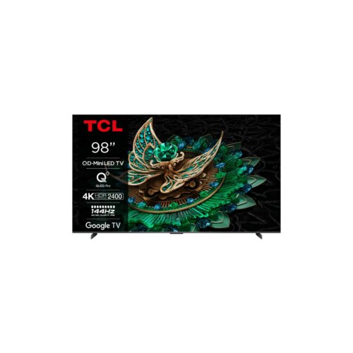 Tcl 98&amp;Prime;C765 QD-Mini LED 4K TVHDR 2400 nits; QLED PRO;ONKYO 2.1ch; 144Hz VRR; Google TV Slike