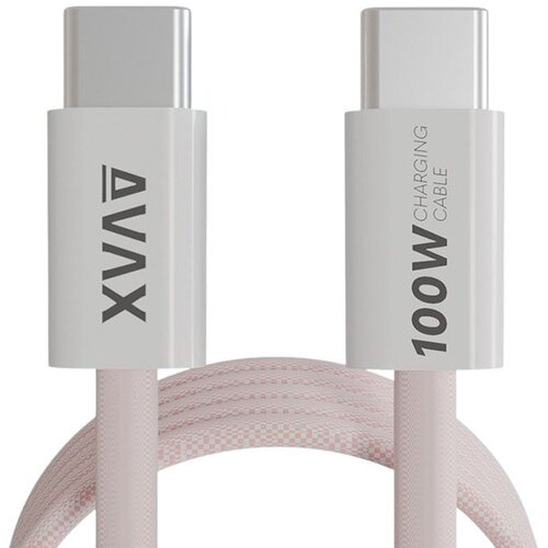 Avax Kabl CB610P Magnety / USB-C to USB-C / 100W / 1.5m braided / Pink Cene