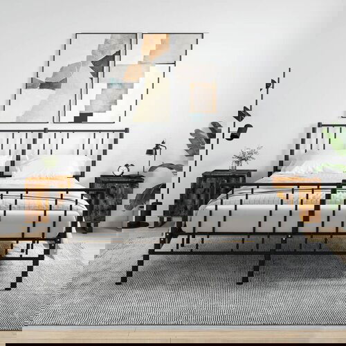 VidaXL Nočna omarica 2 kosa dimljeni hrast 40x30x50 cm inženirski les Slike