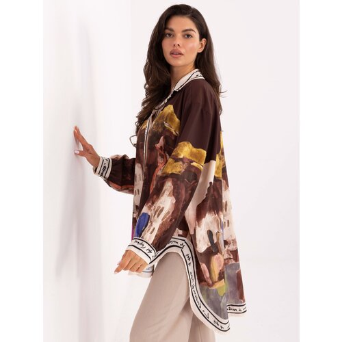 RUE PARIS Shirt-IT-KS-18729.12-brown Slike