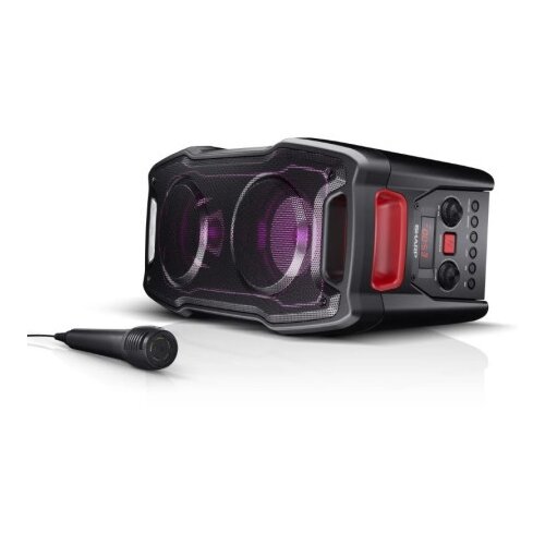 Sharp Party zvučnik PS-929 (180W, Bluetooth, USB, AUX, mikrofon, LED efekti, baterija 13h) Slike