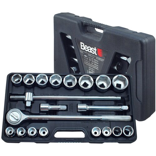 Komplet račne 20 delni set 3/4" - 6 kotne vtičnice 19-50mm Cene