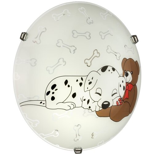 Ferotehna Stropna svetilka Puppy (60 W, premer: 30 cm, vi&amp;scaron;ina: 8 cm, E27, vzorec kužka) Slike