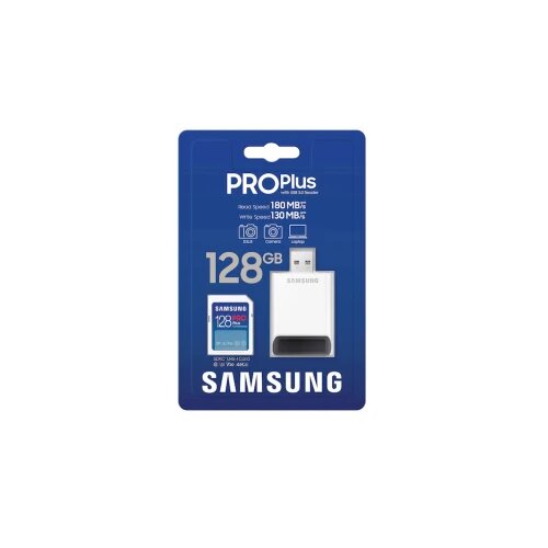 Samsung Memorijska kartica PRO Plus Full Size SDXC 128GB U3 + Card Reader MB-SD128SB Cene