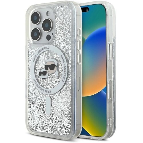 Karl Lagerfeld ETUI LIQUID GLITTER KARL & CHOUPETTE HEAD MAGSAFE NA IPHONE 16 PRO MAX - PRZEZROCZYSTE, (21897698) Cene