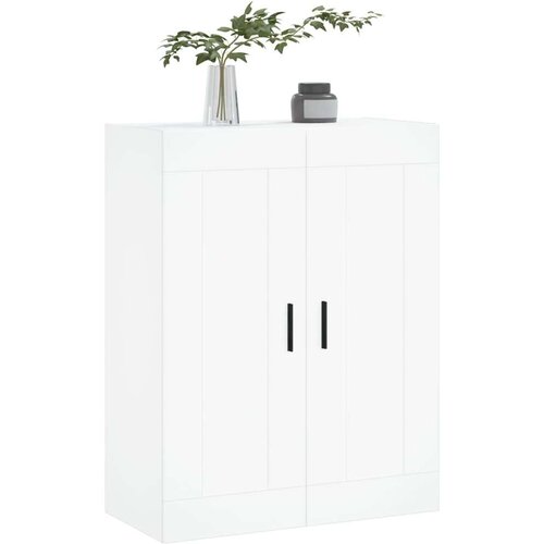 VidaXL Stenska omarica bela 69,5x34x90 cm inženirski les Slike