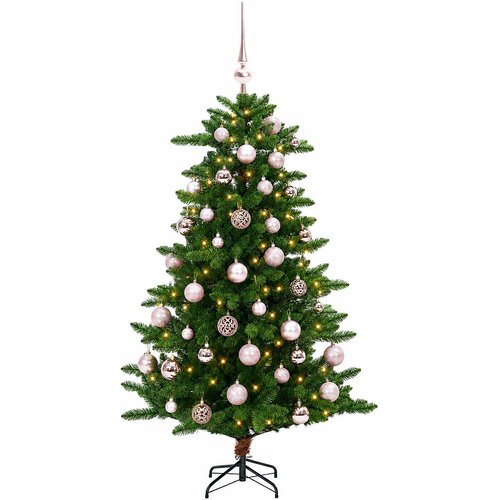  Umjetno božićno drvce s kuglicama 150 cm 150 LED lampica Slike