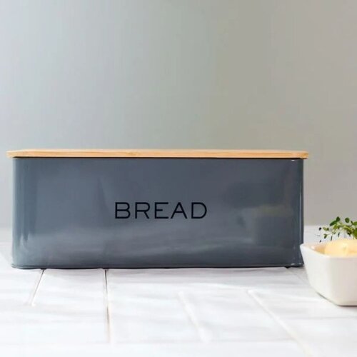  kutija za hleb kine 30x18cm - grey - hml Slike