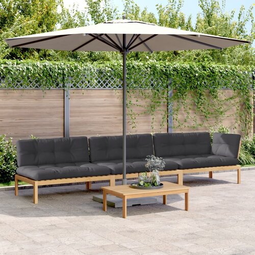 vidaXL 4-dijelni set vrtnih sofa od paleta s jastucima od drva bagrema Cene