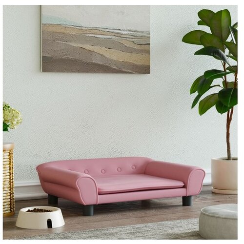 vidaXL Krevet za pse ružičasti 70 x 48 x 22 cm baršunasti Cijene