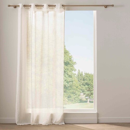 Douceur d int&amp;eacute;rieur Kremno bela zavesa 140x240 cm Yoko &amp;ndash; Slike