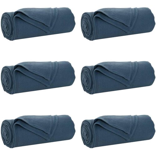  Pokrivači za bacanje 6 pcs Mornarsko plava 270 x 240 cm Runo Slike