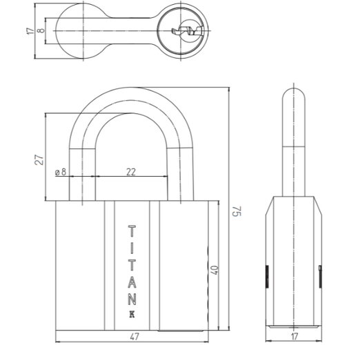 Titan 842/45 katanac nikl Cene