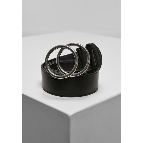 Urban Classics Accessoires Belt with ring buckle black/silver Slike