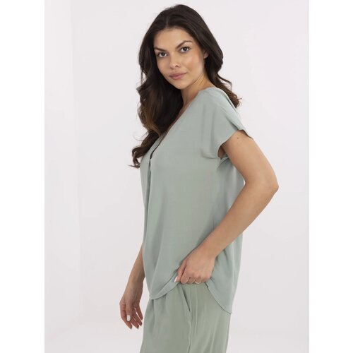Sublevel Blouse-D73761M11171B-pistachio Cene