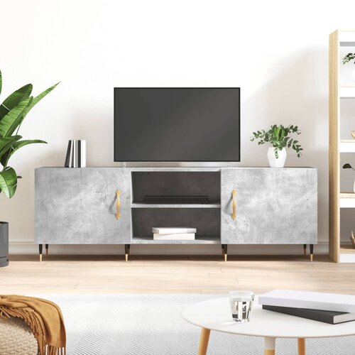 VidaXL TV ormarić boja betona 150x30x50 cm od konstruiranog drva Slike