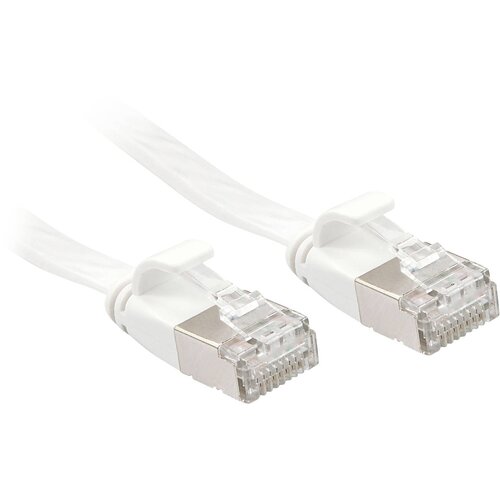 Lindy 47545 RJ45 omrežni kabel\, Patch kabel CAT 6a U/FTP 10.00 m bela 1 kos, (20419760) Cene