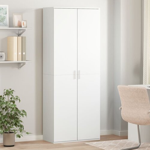  Visoka komoda bijela 70x35x180 cm od konstruiranog drva Cijene
