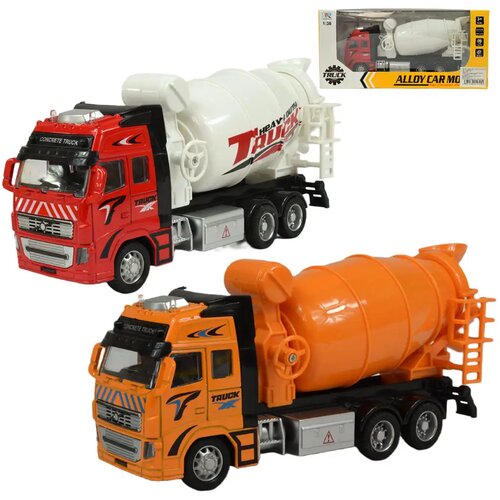 Magic Toys Alloy Car: Tovornjak za me&scaron;anje betona na vztrajnik, z lučmi in zvoči, dve različici 19 cm 1 kos Cene