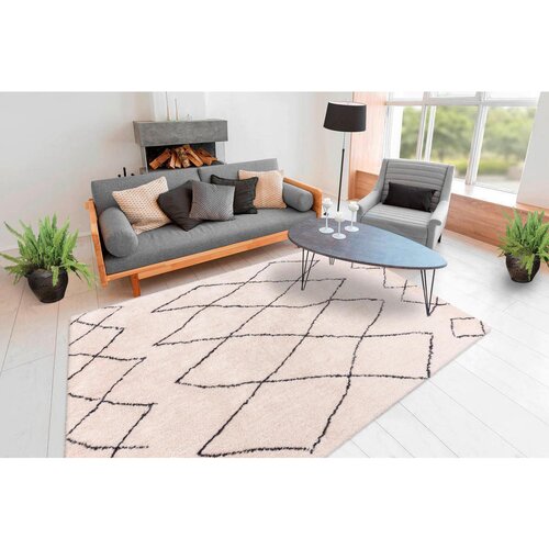 Kayoom PREPROGA Z VISOKIM FLOROM Orlando 200/290 cm krem barve, bež Slike