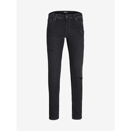 Jack & Jones Black Mens Slim Fit Jeans Glenn - Men Cene