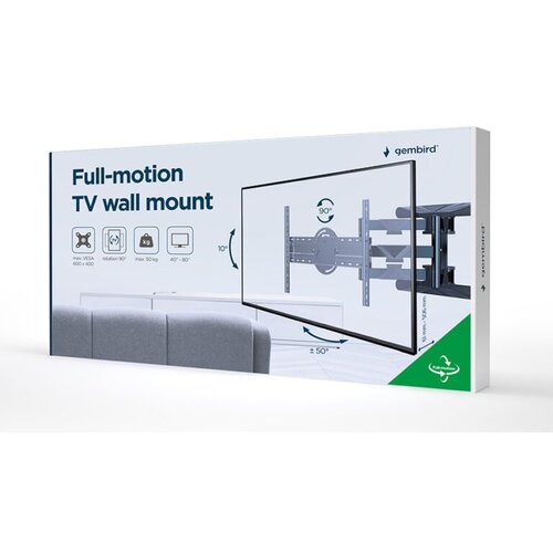  Zidni nosač GEMBIRD WM-80STR-01, Rotating full motion, 40&rdquo; &ndash; 80&rdquo; Cijene