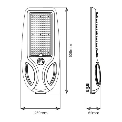  LED solarna ulična lampa VENICE 200W/12000 mAh IP65 crna, sa senzorom i prigu&amp;scaron;iva + daljinski upravljač Slike