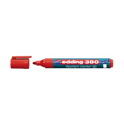  Flipchart marker 380 1,5-3mm, zaobljeni Edding crvena Cene
