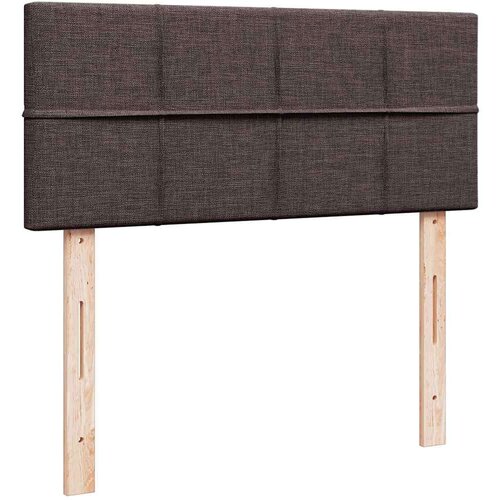 VidaXL okvir za krevet s madraca tamnosmeđi 120x190 cm od tkanine Slike