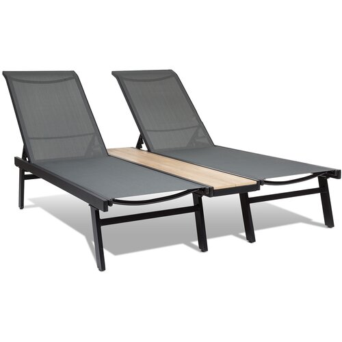 Blumfeldt Pompei, Ležalnik, Lounger, za 2 osebi, Aluminijast predal za shranjevanje Slike