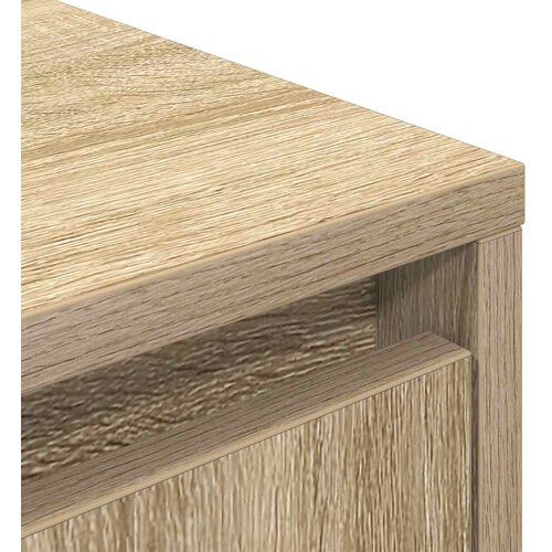  ormarić s LED svjetlima boja hrasta sonome 193,5x41x50 cm Slike