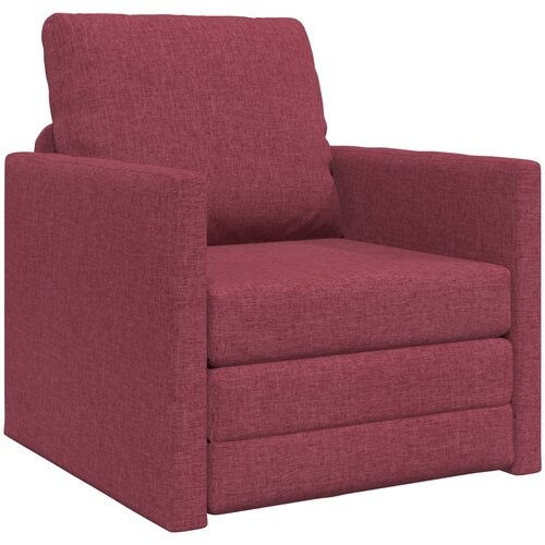 VidaXL Tlačno posteljno SOFA 2-v-1 Bordo 74x77x81 cm Tkanina Slike