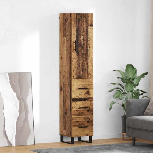  Highboard Staro drvo 34,5 x 34 x 180 cm Konstruirano drvo Cijene