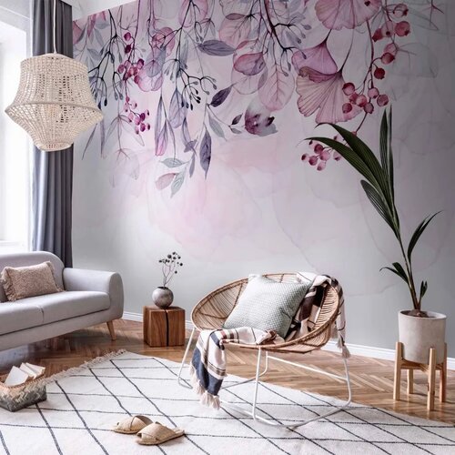  Foto tapeta - Foggy Nature - Pink 450x315 Cene
