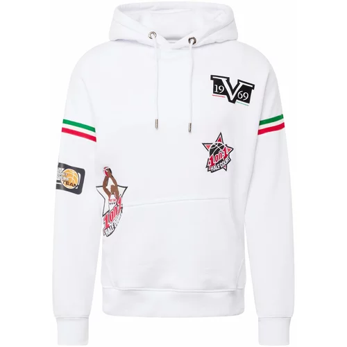 19V69 ITALIA Sweater majica 'NBA' zelena / crvena / crna / bijela