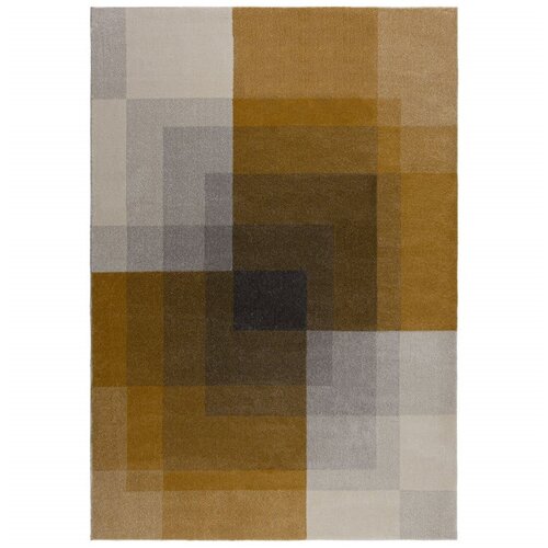 Flair Rugs Siva in rumena preproga Flair Rugs Plaza, 160 x 230 cm Slike