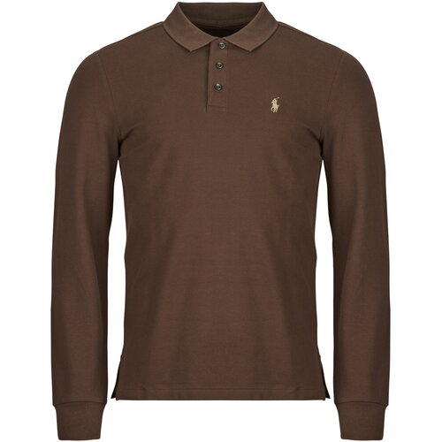 Polo Ralph Lauren Polo majice dolgi rokavi POLO COUPE AJUSTEE SLIM FIT EN COTON STRECH MESH Kostanjeva Cene