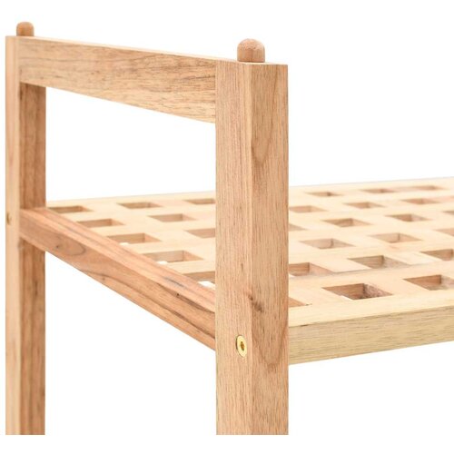  Stalak za cipele od masivnog orahovog drva 69 x 26 x 40 cm Slike