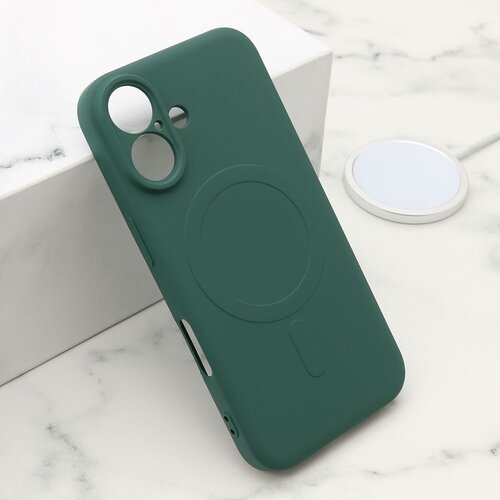  maska VELVET TOUCH MagSafe za iPhone 16/ tamno zelena Cene