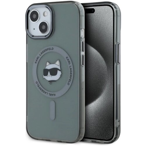 Karl Lagerfeld OVITEK HARDCASE ZA IPHONE 15 6.1'' ZA MAGSAFE CHOUPETTE ČRNA, (22086659) Cene