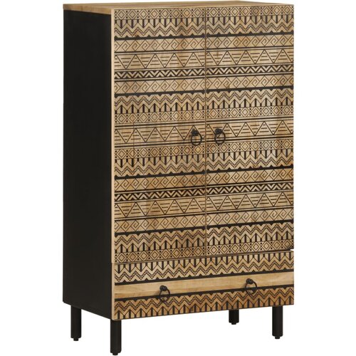 Furnova Highboard 60x33,5x110 cm Masivni neobdelan les Mango, (21954861) Cene