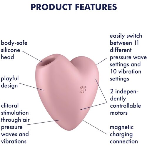 Satisfyer Stimulator Cutie Heart roza Cene